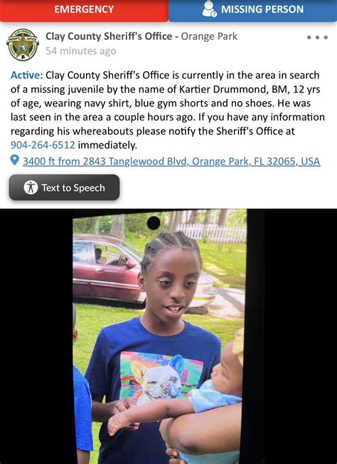 Clay County Sheriff's Office, FL on Twitter: "MISSING JUVENILE: https ...