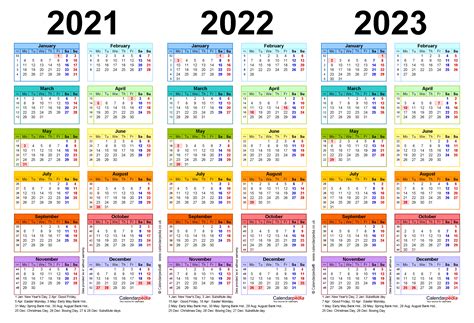 3 Year Calendar 2020 To 2023 Calendar Template Printable Monthly Yearly - 2023Calendar.net