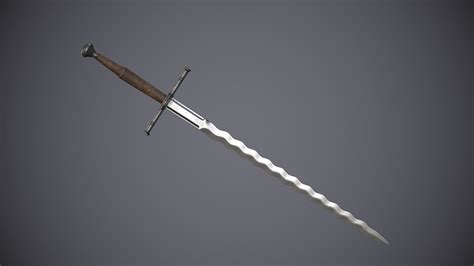 3D model Flamberge sword VR / AR / low-poly | CGTrader