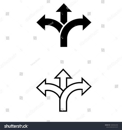 Way Vector Icon Arrow Illustration Sign Stock Vector (Royalty Free) 1683462430 | Shutterstock