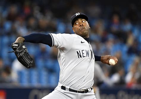 New York Yankees RP Aroldis Chapman Left Off ALDS Roster After Skipping Workout - Sports ...