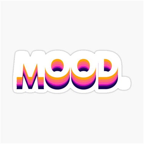 "MOOD Gradient Aesthetic " Sticker by thehuxton | Redbubble