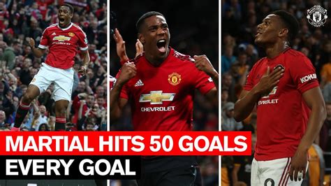 Anthony Martial's 50 Goals for Manchester United | Every Goal - YouTube