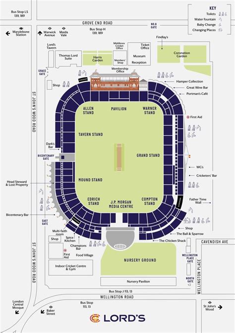 Ground map | Lord's | Garden suite, Lord, Grounds