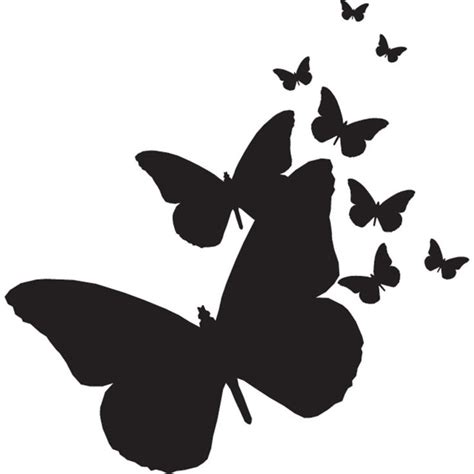 Butterfly Silhouette Tattoo at GetDrawings | Free download