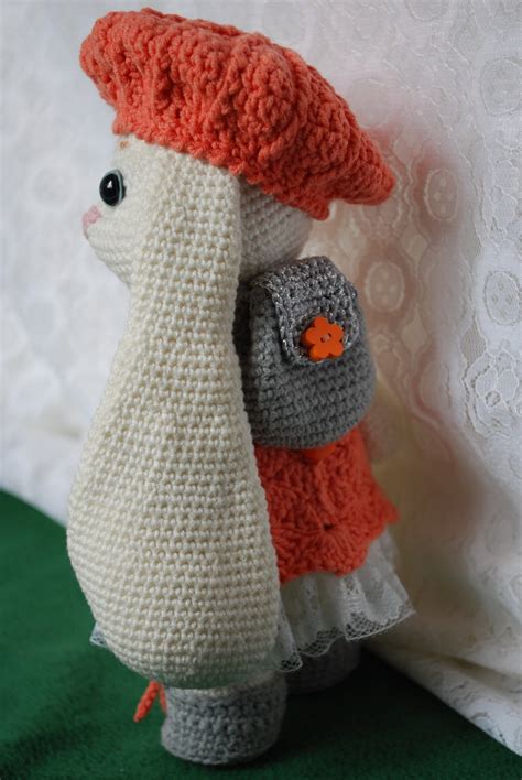 Stuffed Crochet White Rabbit, Amigurumi Toy, Gift for Kids - Etsy