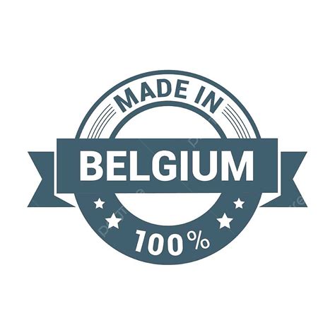 Made In Belgium Stamp Design Label, Made, Belgium, Illustration PNG and ...