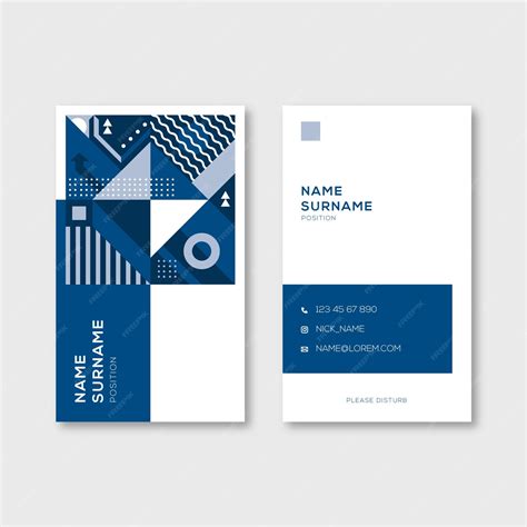 Free Vector | Abstract blue concept for business card template