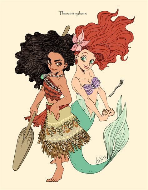 埋め込み #weliveinthewater #ornearthere | Disney crossovers, Disney, Disney fan art