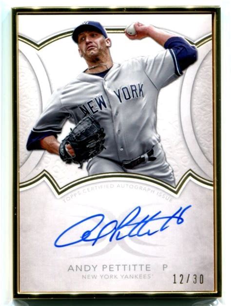 Andy Pettitte #12/30 2018 Topps Definitive Framed AUTO On Card ...