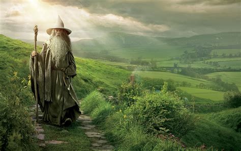 gandalf in the shire - The Hobbit: An Unexpected Journey Wallpaper (35355497) - Fanpop