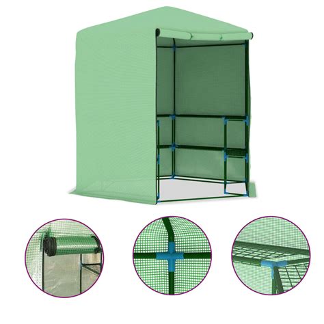 Greenhouse with Shelves Steel 227×223 cm – Home and Garden | All Your Home Interior Needs In One ...