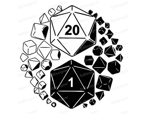 Dnd Logo, Dungeons & Dragons Vector, Dungeon Master Dice Design, Dnd ...