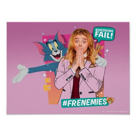 Tom & Jerry With Kayla - Frenemies Poster | Zazzle | Tom and jerry ...