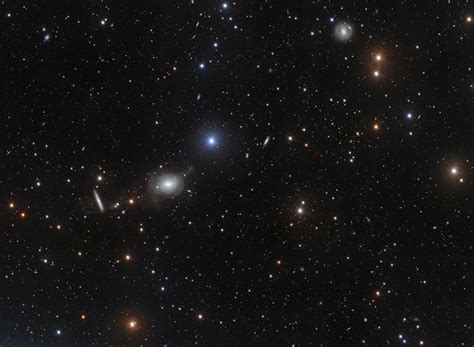 Astronomers have captured a collection of elliptical galaxies in different environments