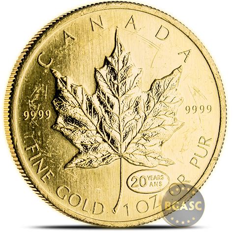 Buy 1 oz Canadian Gold Maple Leaf - Circulated / Scuffed .9999 Fine 24kt (Random Year ...