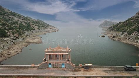 Jawai Bandh Dam Aerial View, Jawai, Rajasthan, India. Stock Photo - Image of hydro, energy ...