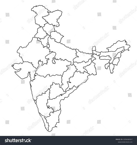 India Map Outline Photos and Images & Pictures | Shutterstock