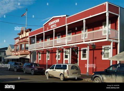 Downtown Hotel, Dawson City, Yukon, Canada Stock Photo - Alamy