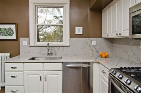 White Macaubas Quartzite in NW DC - Traditional - Kitchen - DC Metro - by Granite Grannies