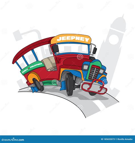 Philippine Manila Icon Jeepney Transportation Stock Vector - Illustration of philippines ...