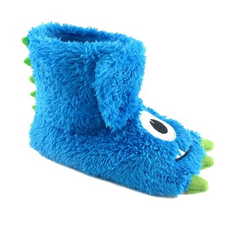 Alpine - Toddler Boys Fuzzy Blue Monster Claw Slippers Boot Style House Shoes XL 11-12 - Walmart ...