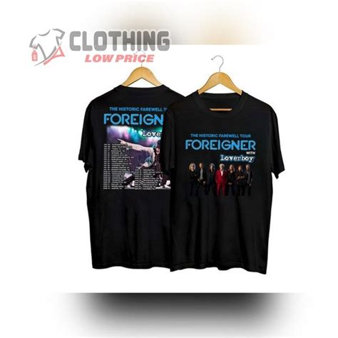 Foreigner The Histroric Farewell Tour 2023 Shirt, Foreigner Tour 2023 T- Shirt, Foreigner Band ...