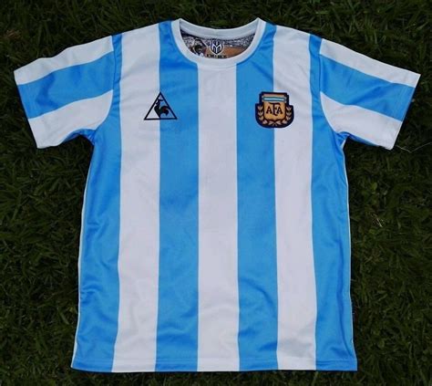 Argentina, Men's Retro Soccer Jersey, World Cup 1986, Maradona #10 "Replica" | Diego armando