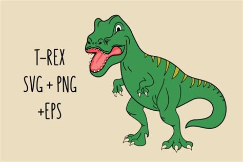 T-Rex Svg Dinosaur Outline Clipart Graphic by svgxoxo · Creative Fabrica