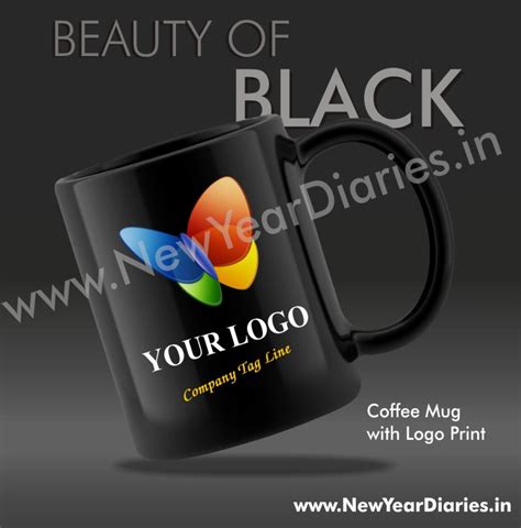 Customised Black Mugs with Logo - Buy Customised Black Mugs at best price