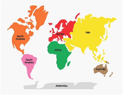 10 New Printable Map Of All 7 Continents - Printable Map