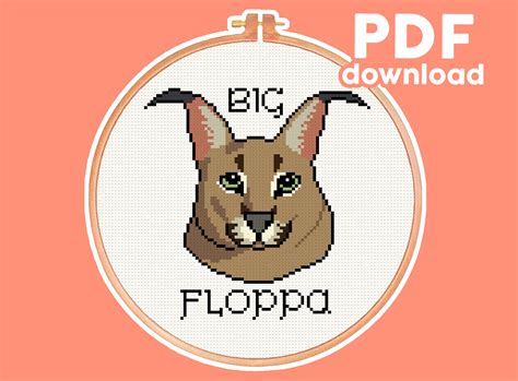 Big Floppa Caracal Big Cat Meme Funny Modern Subversive | Etsy