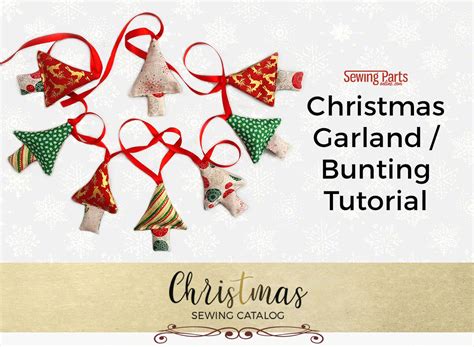 Christmas Fabric Garland / Bunting Tutorial - Sewing Parts Online ...