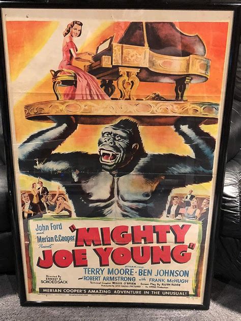 Mighty Joe Young 1949 Original Vintage One Sheet Movie Poster, Style B, Piano, Gorilla, Ape, Ray ...