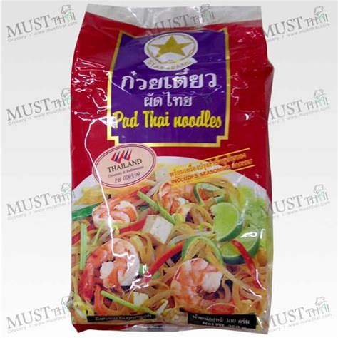 Pad Thai Noodles with Seasoning Sachet - Star (300g) » MustThai ...