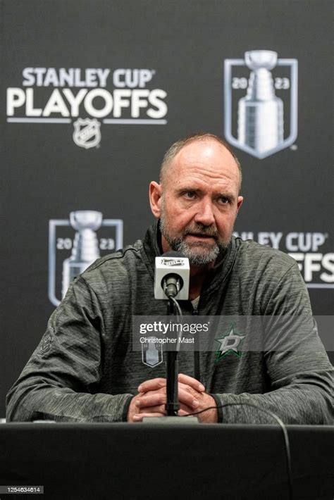 Dallas Stars Head Coach Peter DeBoer addresses the media prior to ...