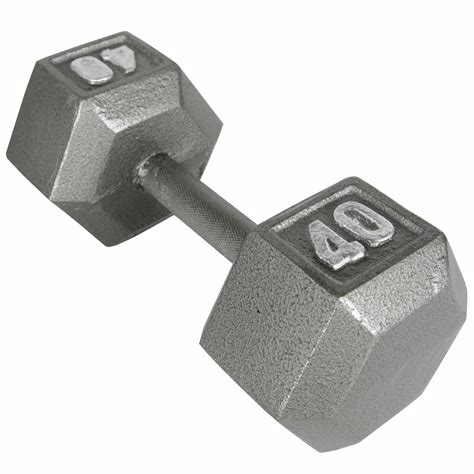 Weider 15797 40 lb. Hex Dumbbell