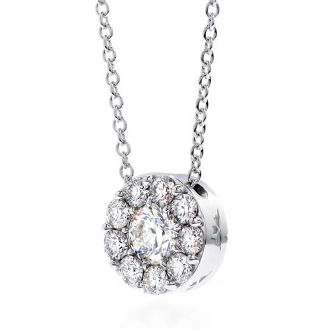 18ct White Gold Diamond Cluster Pendant - from Market Cross Jewellers UK