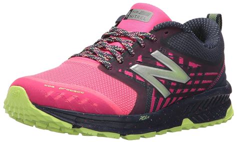 Grey/Pink 9 B US WTNTRLA1 New Balance Womens Nitrel v1 FuelCore Trail ...