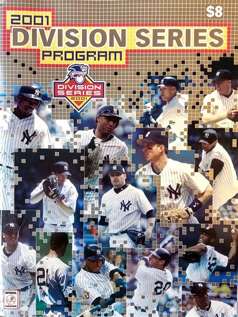 MLB ALDS Program: New York Yankees (2001) | SportsPaper.info