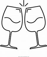 Champagne Glass Vector Sketch Coloring Page sketch template