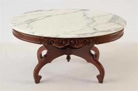 Victorian Style Marble-Top Coffee Table | EBTH