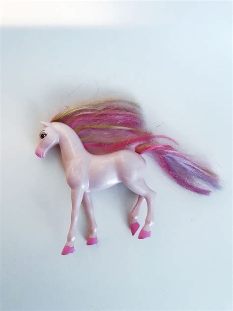 Mystical Plastic Pink Horse Toy Sparkly Pink & Purple Mane | Etsy