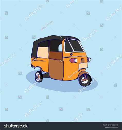 Transportation Bajaj Vector Illustration Stock Vector (Royalty Free) 2241585175 | Shutterstock