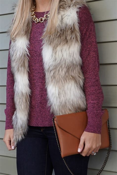 Cozying Up in a Faux Fur Vest