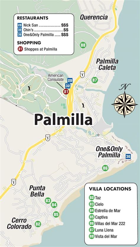 Palmilla map - Ontheworldmap.com