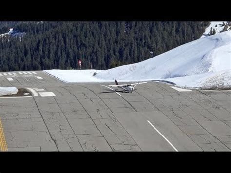 Unique altiport Courchevel LFLJ construction (French Alps). It's one of the shortest runways in ...