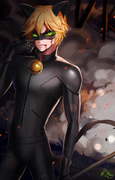 Chat Noir (Ladybug) - Adrien Agreste - Mobile Wallpaper by Ankkoyom #1984751 - Zerochan Anime ...