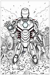 Avengers Coloring Pages sketch template