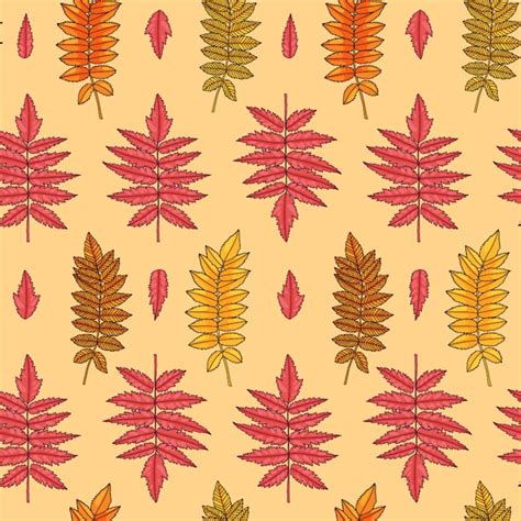 Premium Vector | Autumn leaf seamless pattern